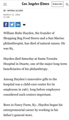 Rube Hayden Obit Part 2