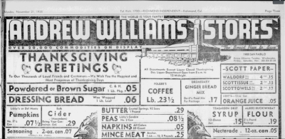 Andrew Williams Store-El Cerrito, Calif. (1938)